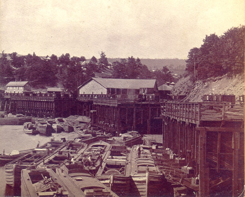 Coal Pockets-Loading Canal Boats