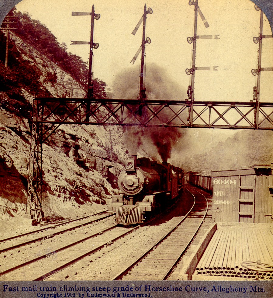 Fast Mail Train Climbing Horseshoe Curve