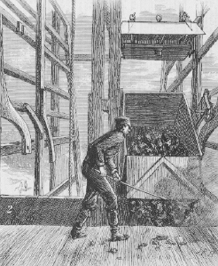 Wyoming Valley Engraving Coal Shoveling